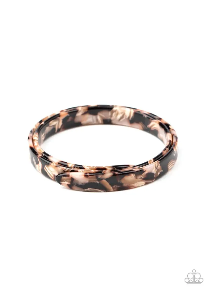 Paparazzi Bracelet ~ In The HAUTE Zone - Brown