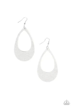 Paparazzi Earring ~ What a Natural - Silver