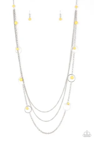 Paparazzi Necklace ~ Collectively Carefree - Yellow