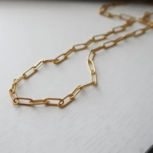 Paperclip Chain by JESSA JEWELRY