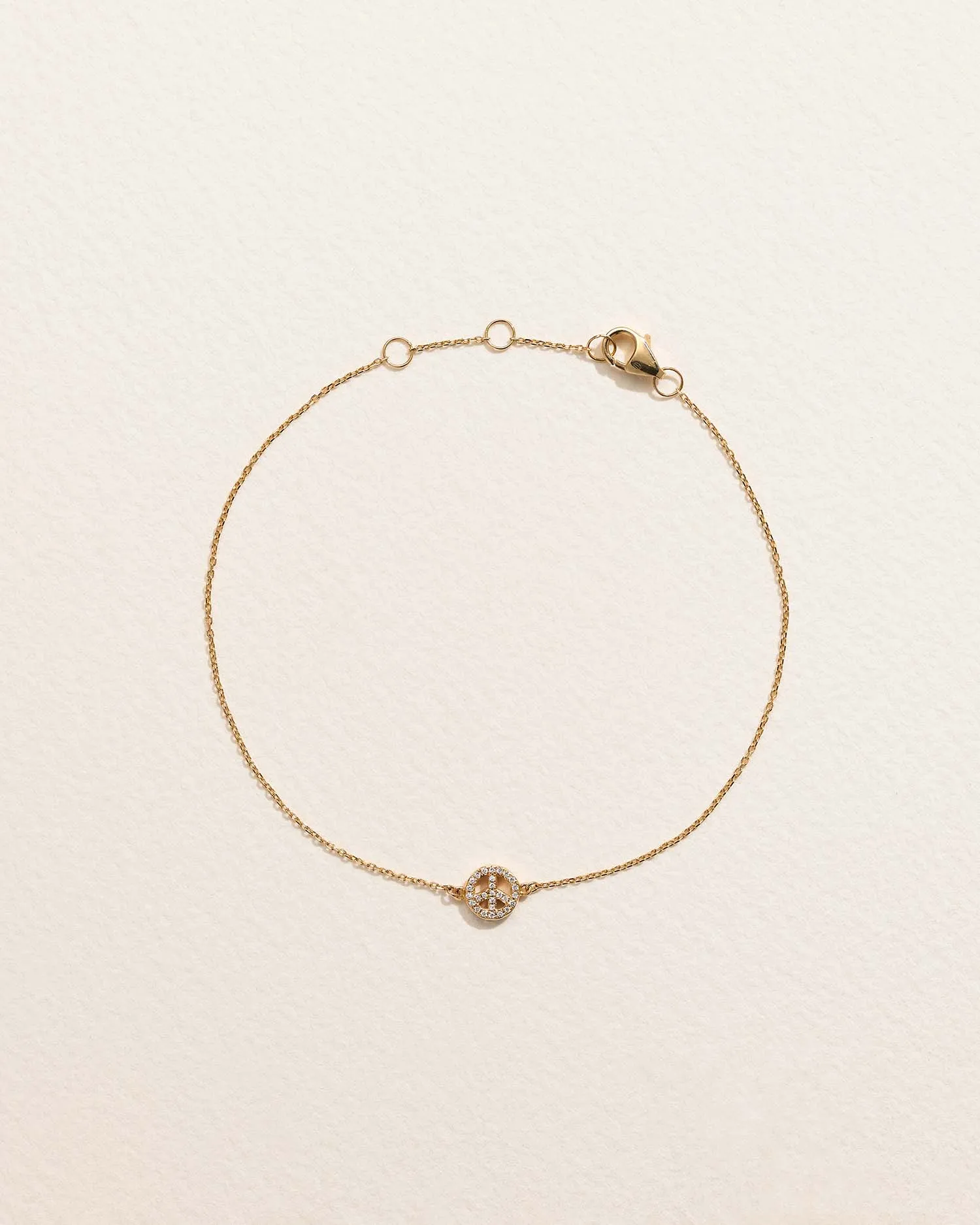Pavé Peace Bracelet