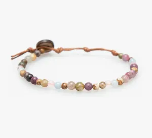 Peace   Love   Happiness 4mm Healing Bracelet