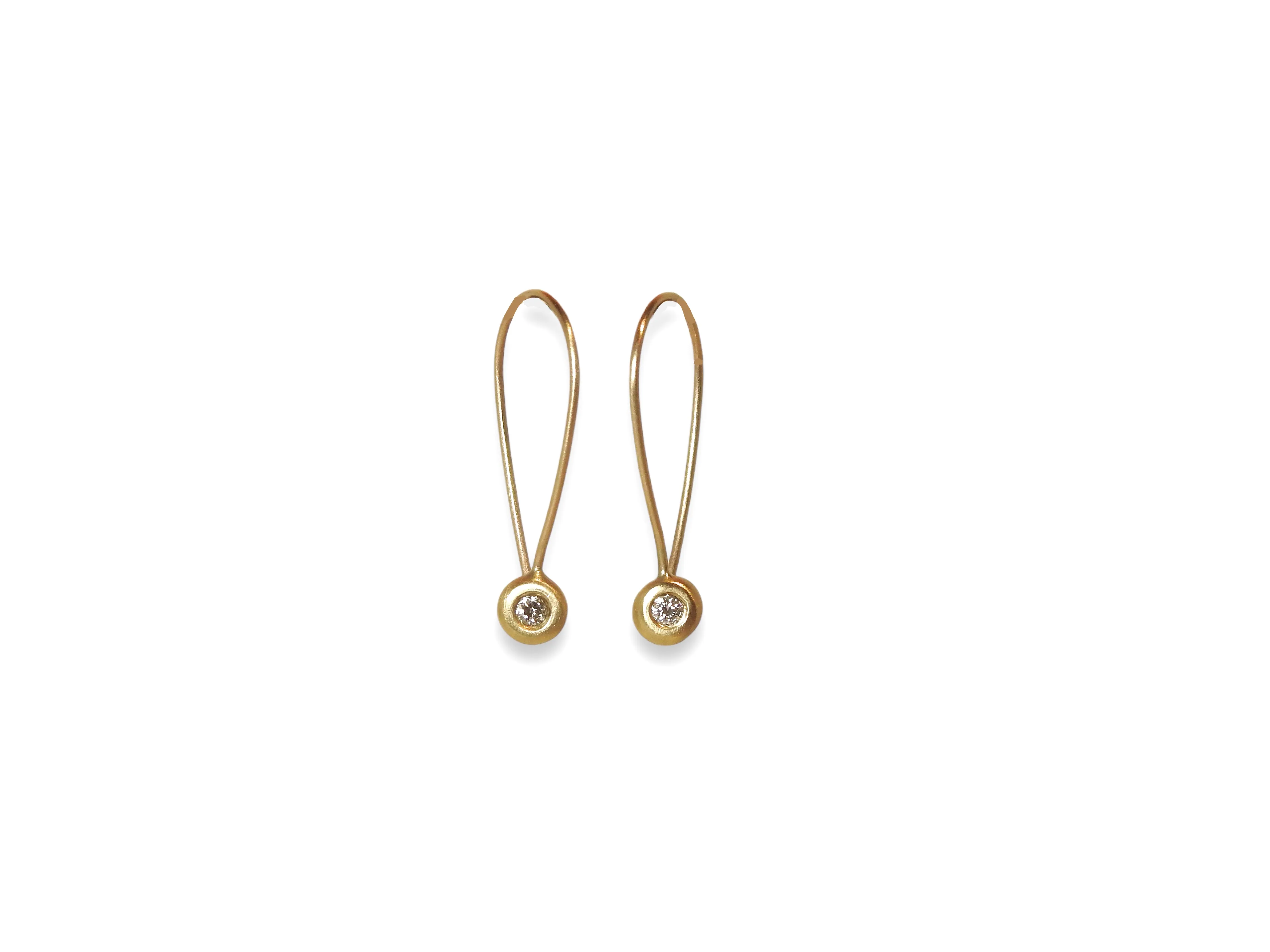 Pebble hoops with diamonds you decide what size