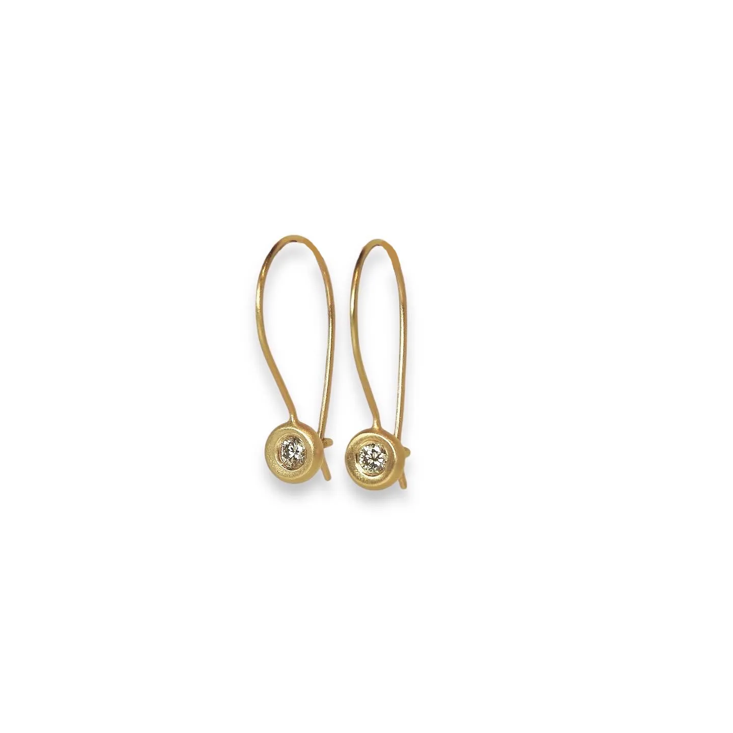 Pebble hoops with diamonds you decide what size