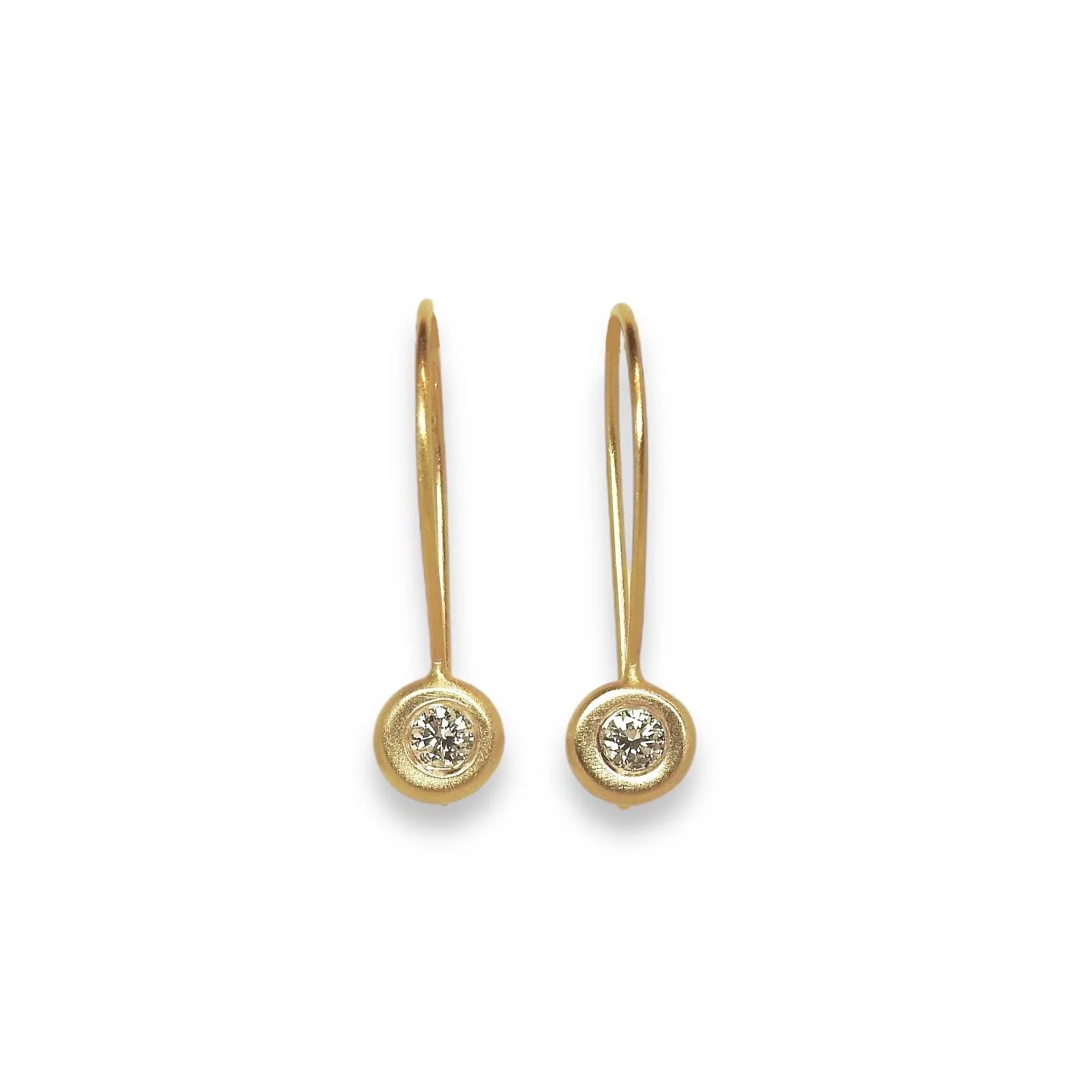 Pebble hoops with diamonds you decide what size