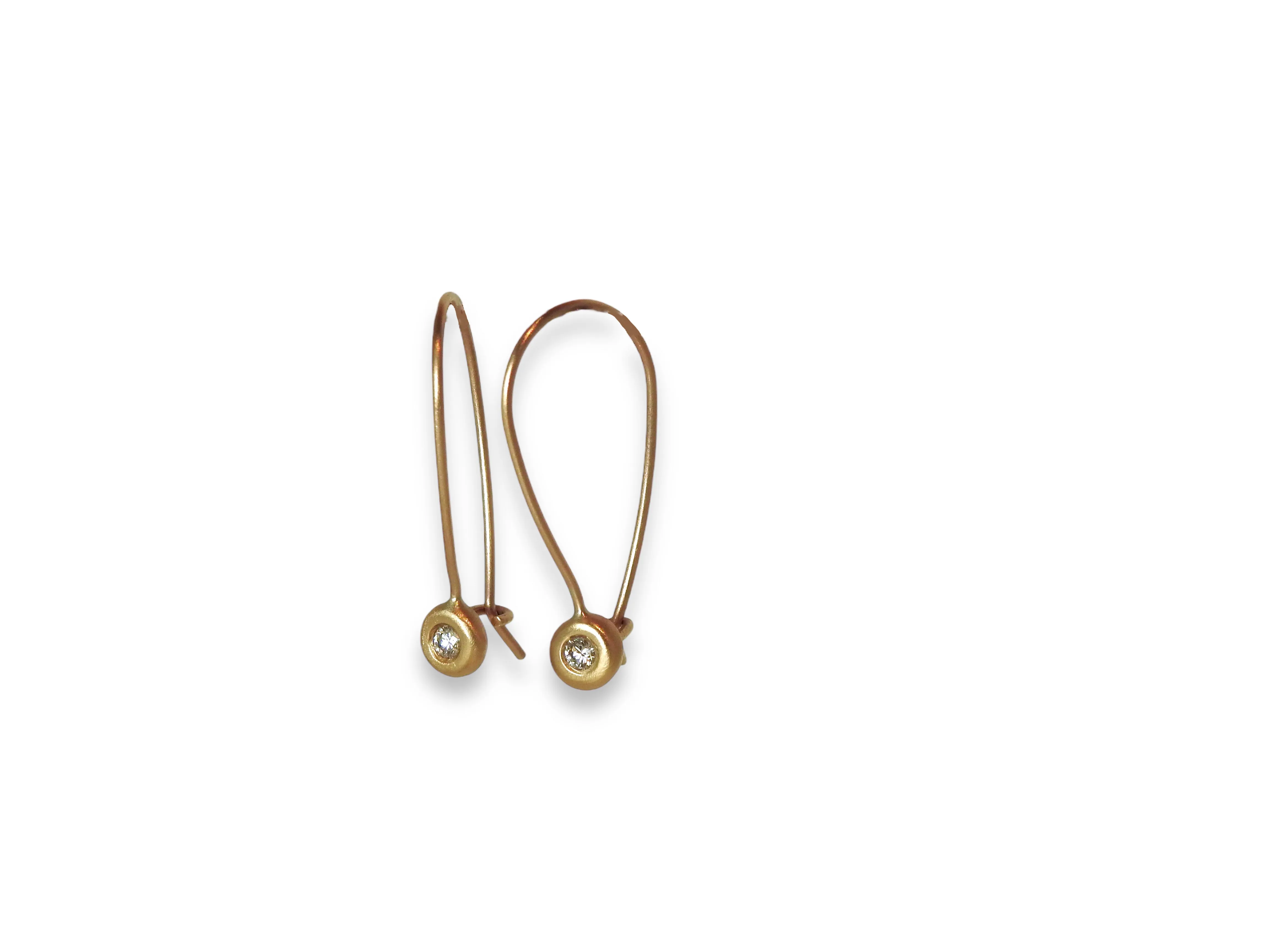 Pebble hoops with diamonds you decide what size