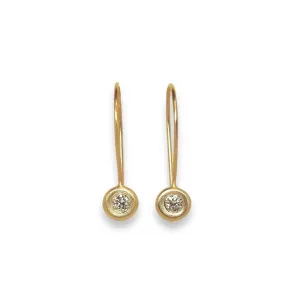 Pebble hoops with diamonds you decide what size