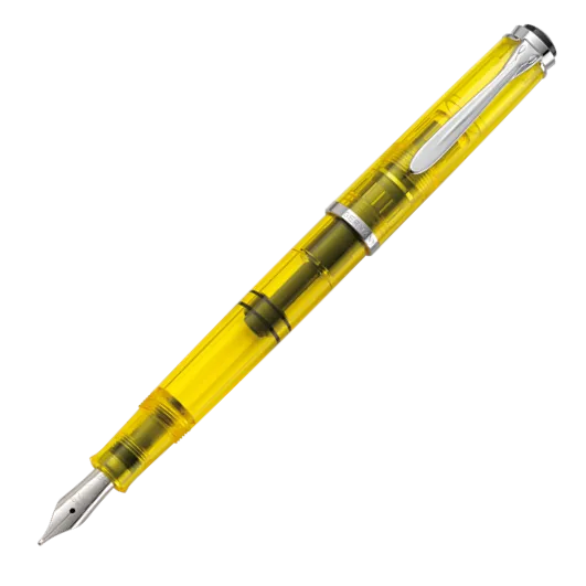 Pelikan Classic M205 Fountain Pen - Duo Highlighter Yellow - BB Nib