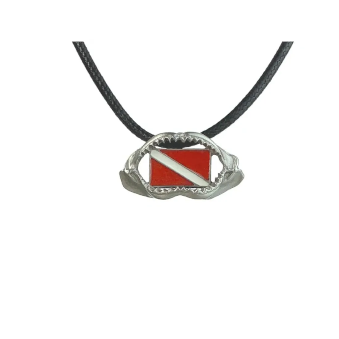 Pewter Ocean Theme Scuba Dive Hand Crafted Pendants on 18" Braided cord