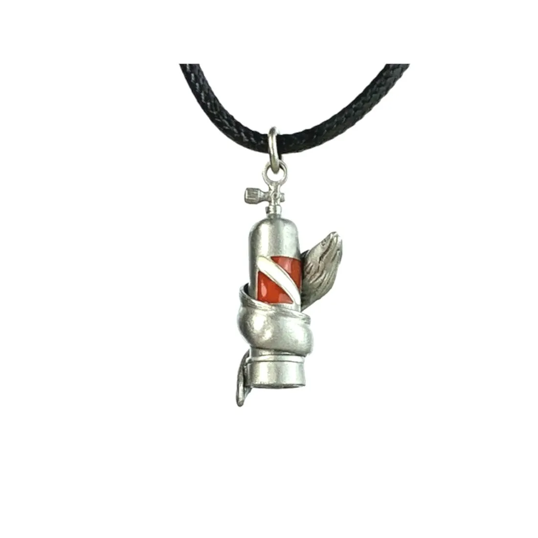 Pewter Ocean Theme Scuba Dive Hand Crafted Pendants on 18" Braided cord