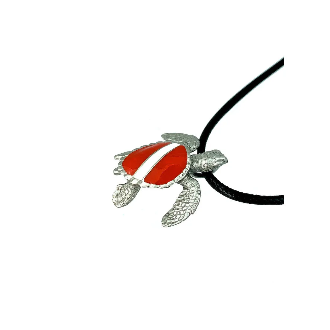 Pewter Ocean Theme Scuba Dive Hand Crafted Pendants on 18" Braided cord