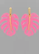 Pink Palms Earrings