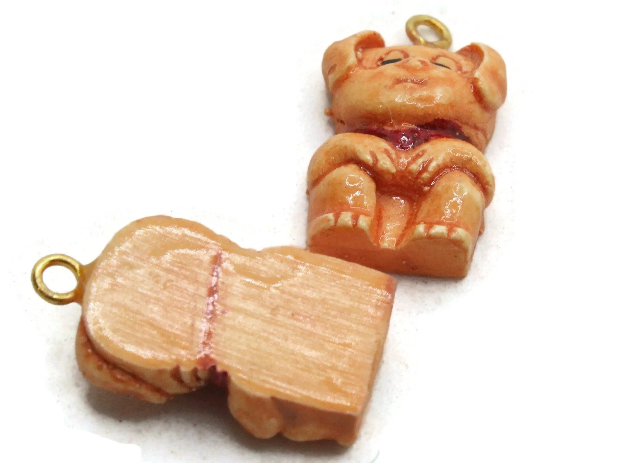 Plastic Puppy Pendants Vintage Dog Charms