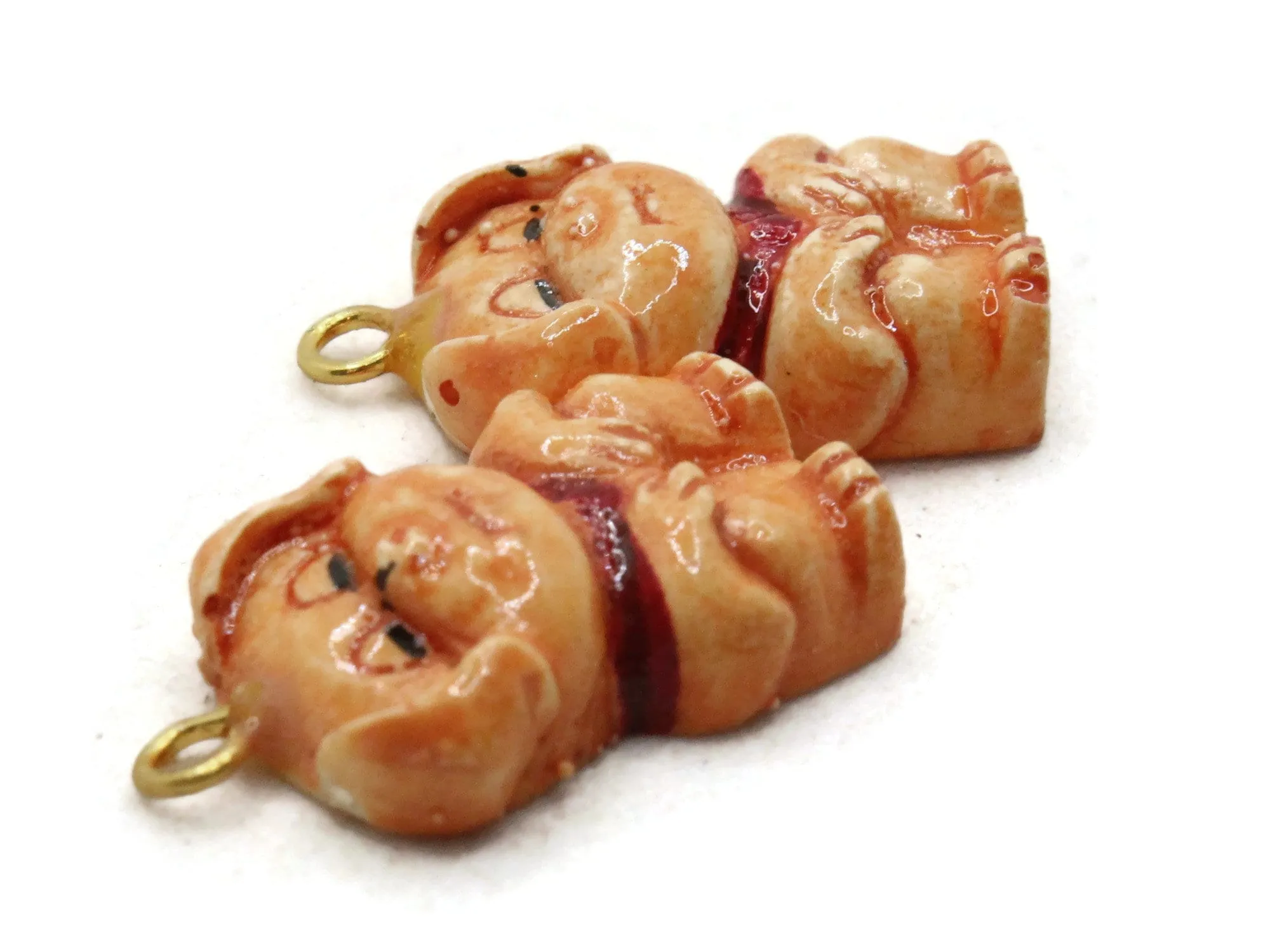 Plastic Puppy Pendants Vintage Dog Charms