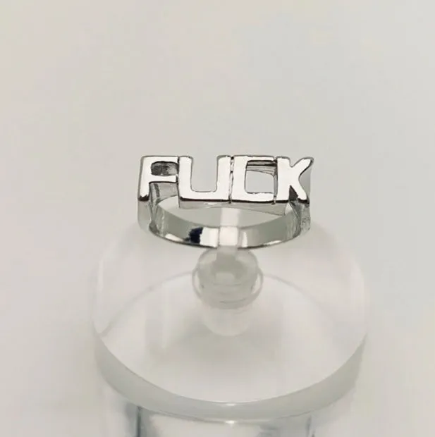 "F*CK" Simple Statement Ring