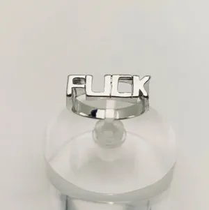 "F*CK" Simple Statement Ring