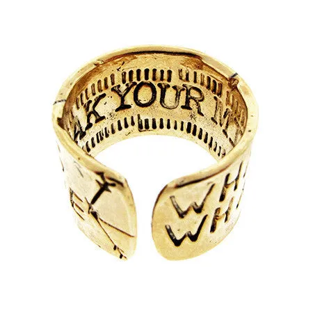 "What You Allow Is What Will Continue' Ring