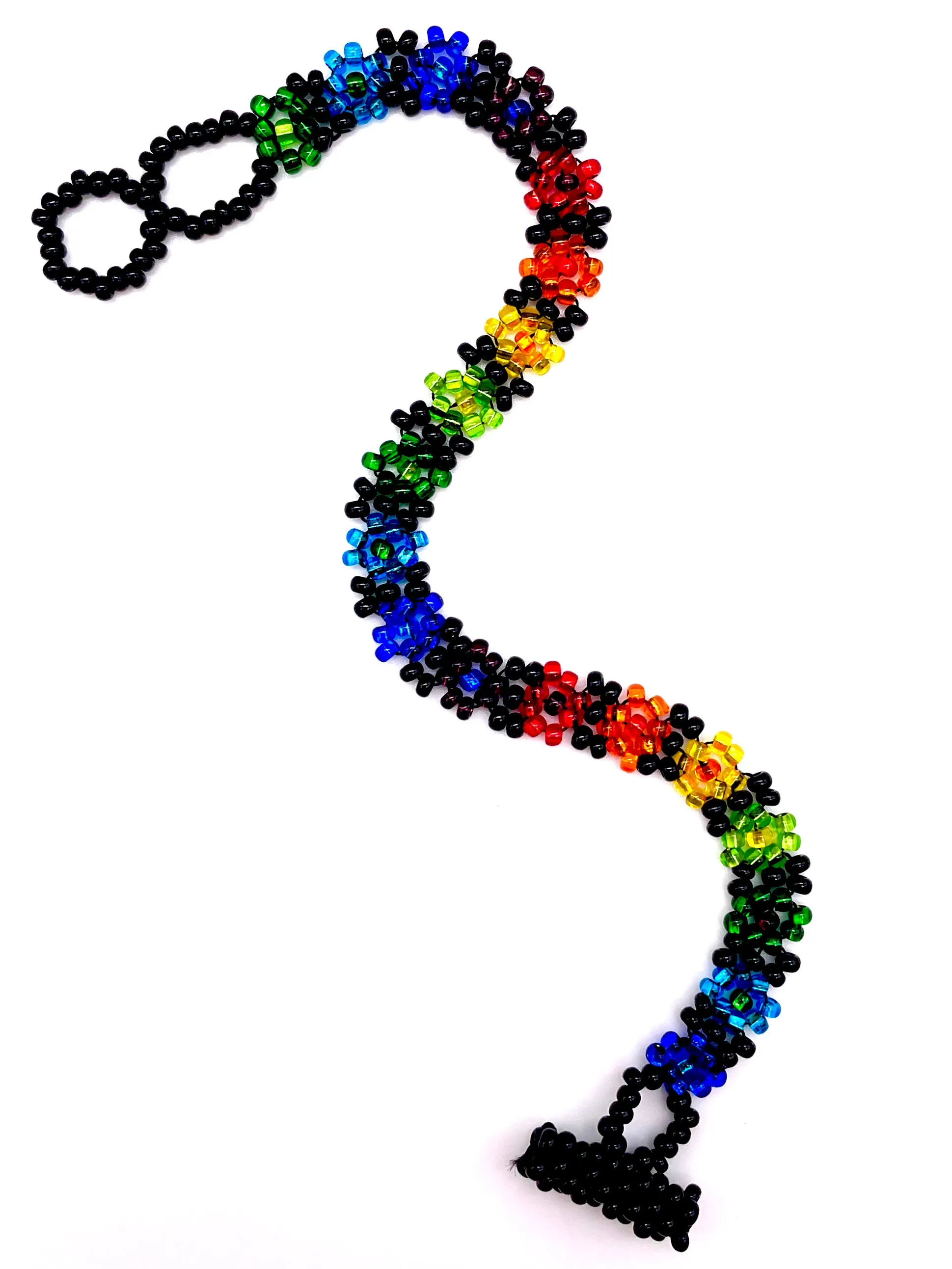Rainbow Daisy Flower Bracelet
