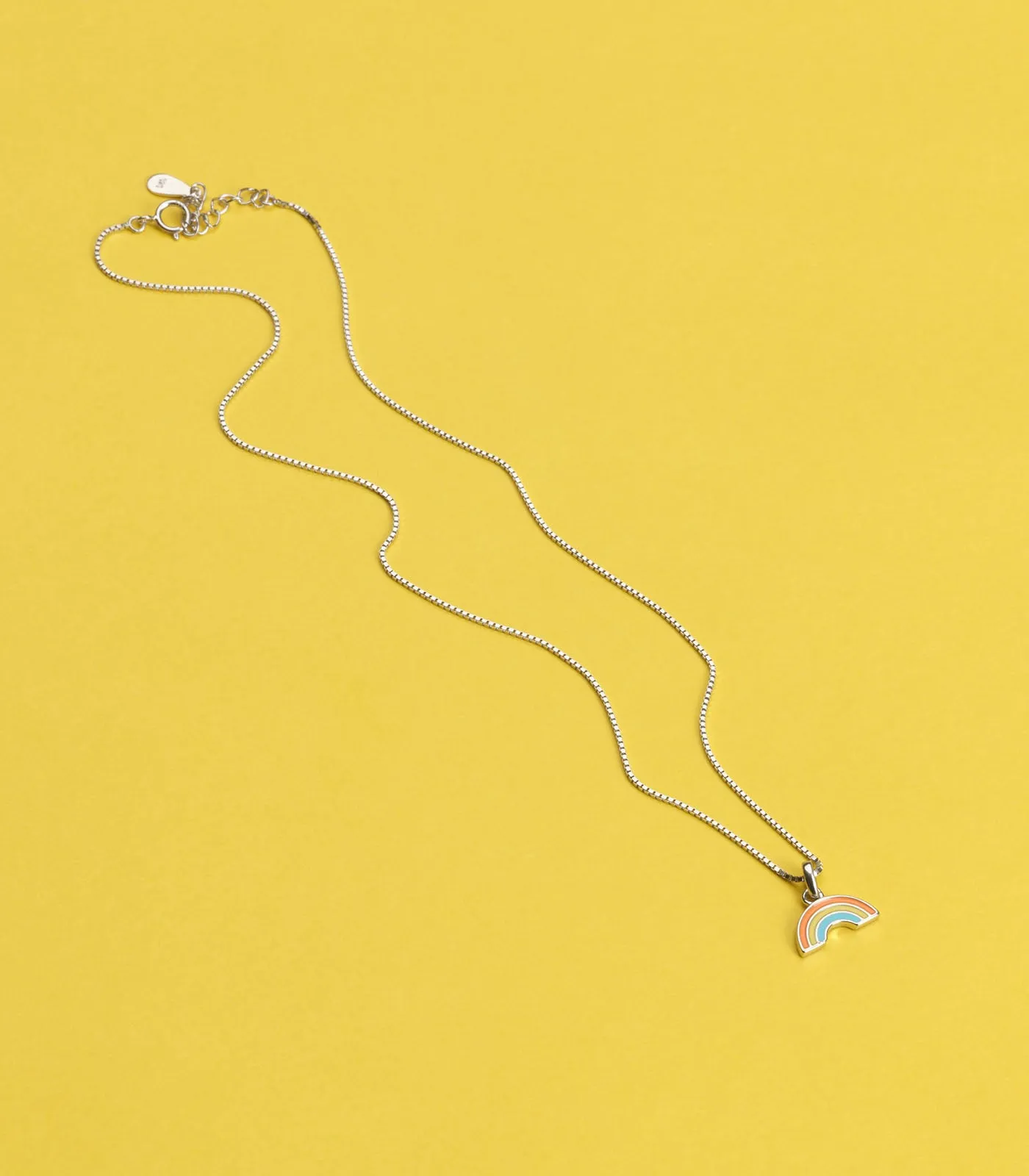 Rainbow Necklace (Silver)