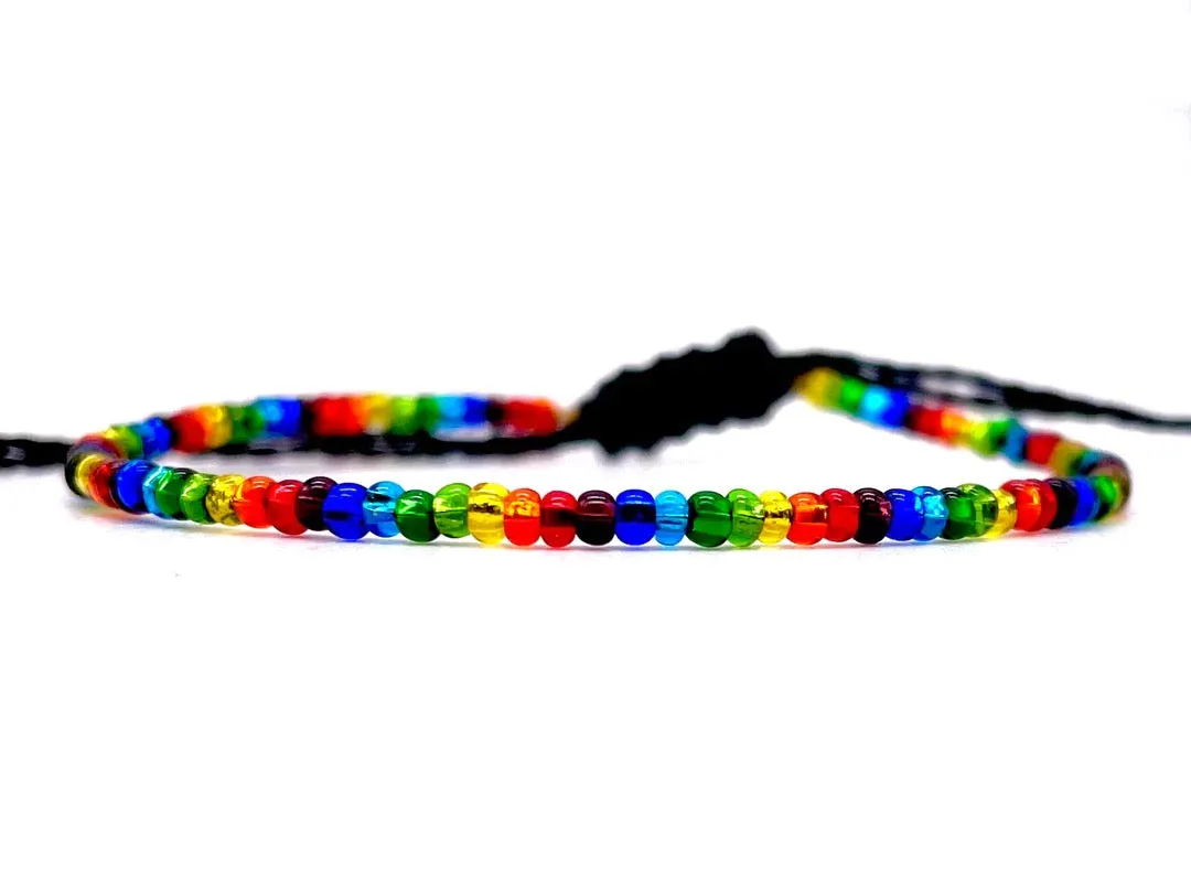 Rainbow Ombre Adjustable Bracelet