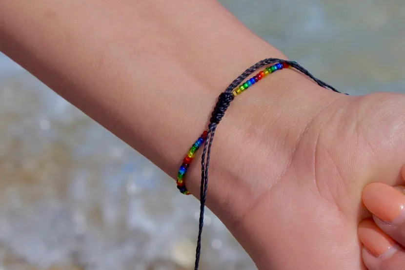 Rainbow Ombre Adjustable Bracelet