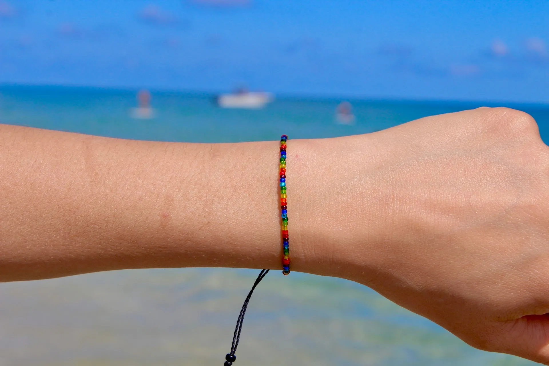 Rainbow Ombre Adjustable Bracelet