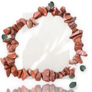 Red Jasper Crystal Chip Bracelet