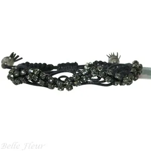Rose Gonzales "Selena" Drama Collection Woven Bracelet in Black
