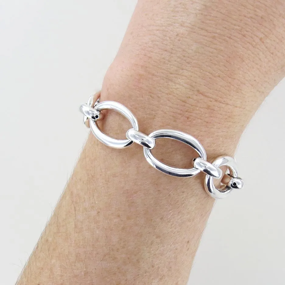 ROUND AND  OVAL LINK ELECTROFORM BRACELET