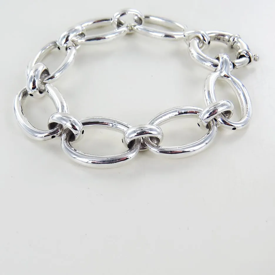 ROUND AND  OVAL LINK ELECTROFORM BRACELET