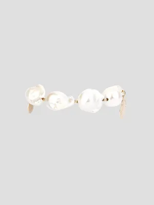 Seafood Pearl Bracelet 14k Gold