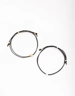 Silver Cord Heart Bracelet Pack