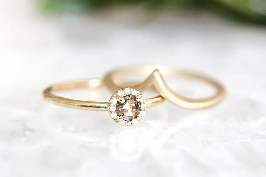 Silver Creste Chevron Ring