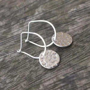 Silver Disc Earrings