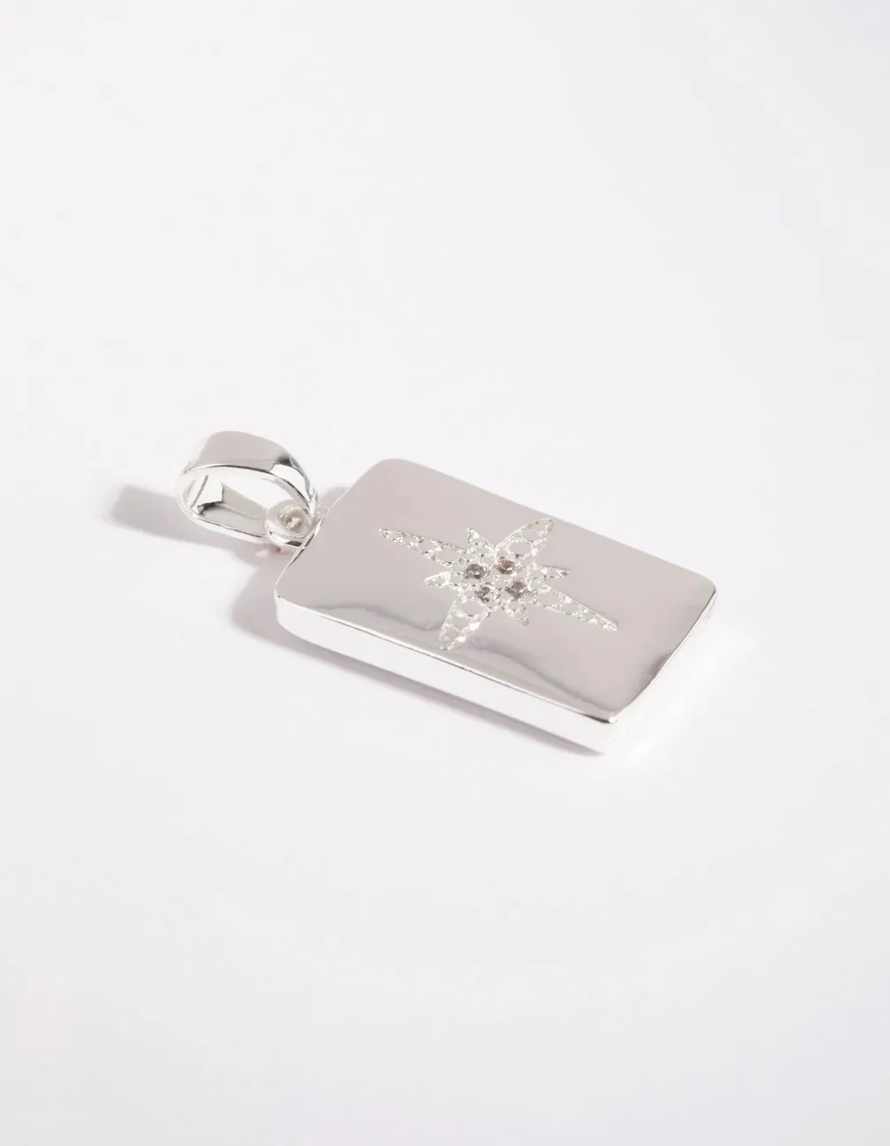 Silver Plated Cubic Zirconia Celestial Charm