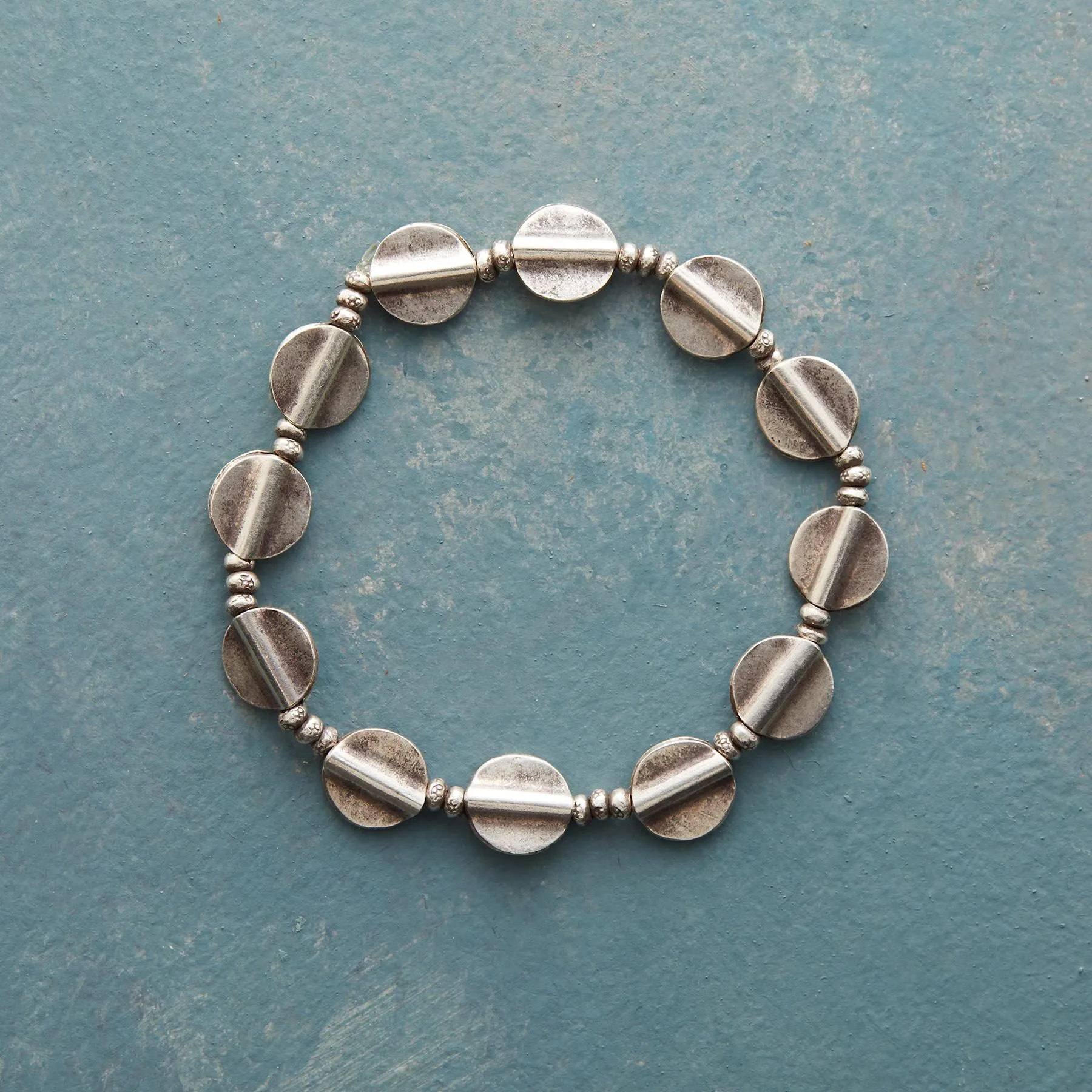 Silver Saucer Bracelet
