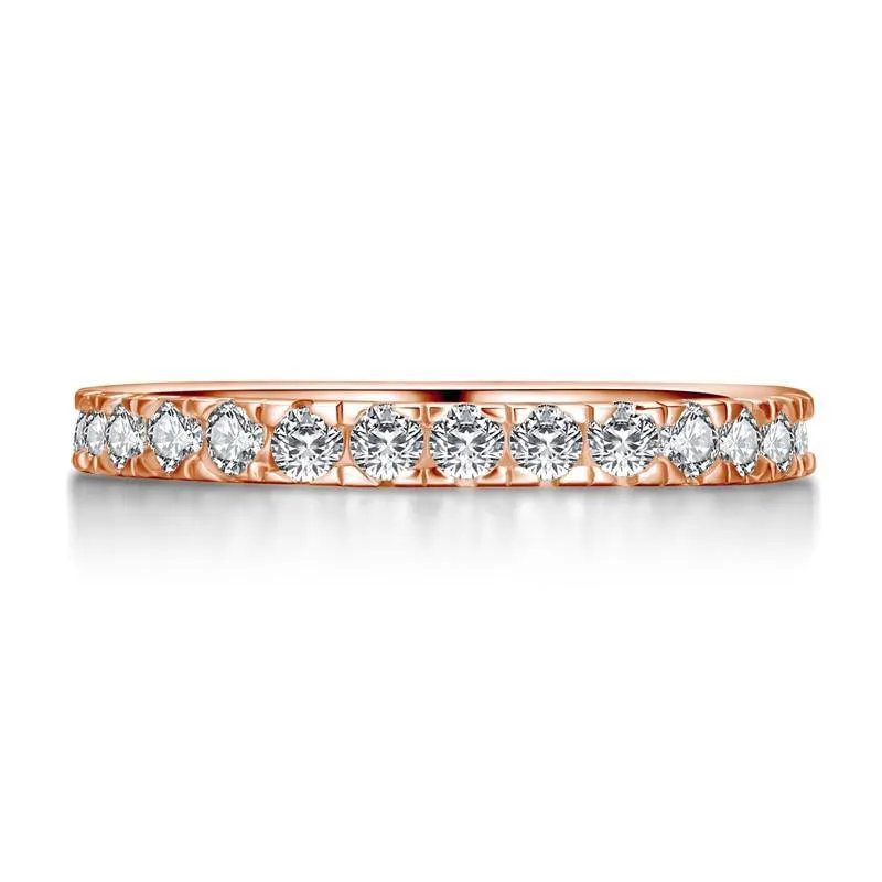 Simple Geometric Stackable Simulated Diamond Engagement Ring