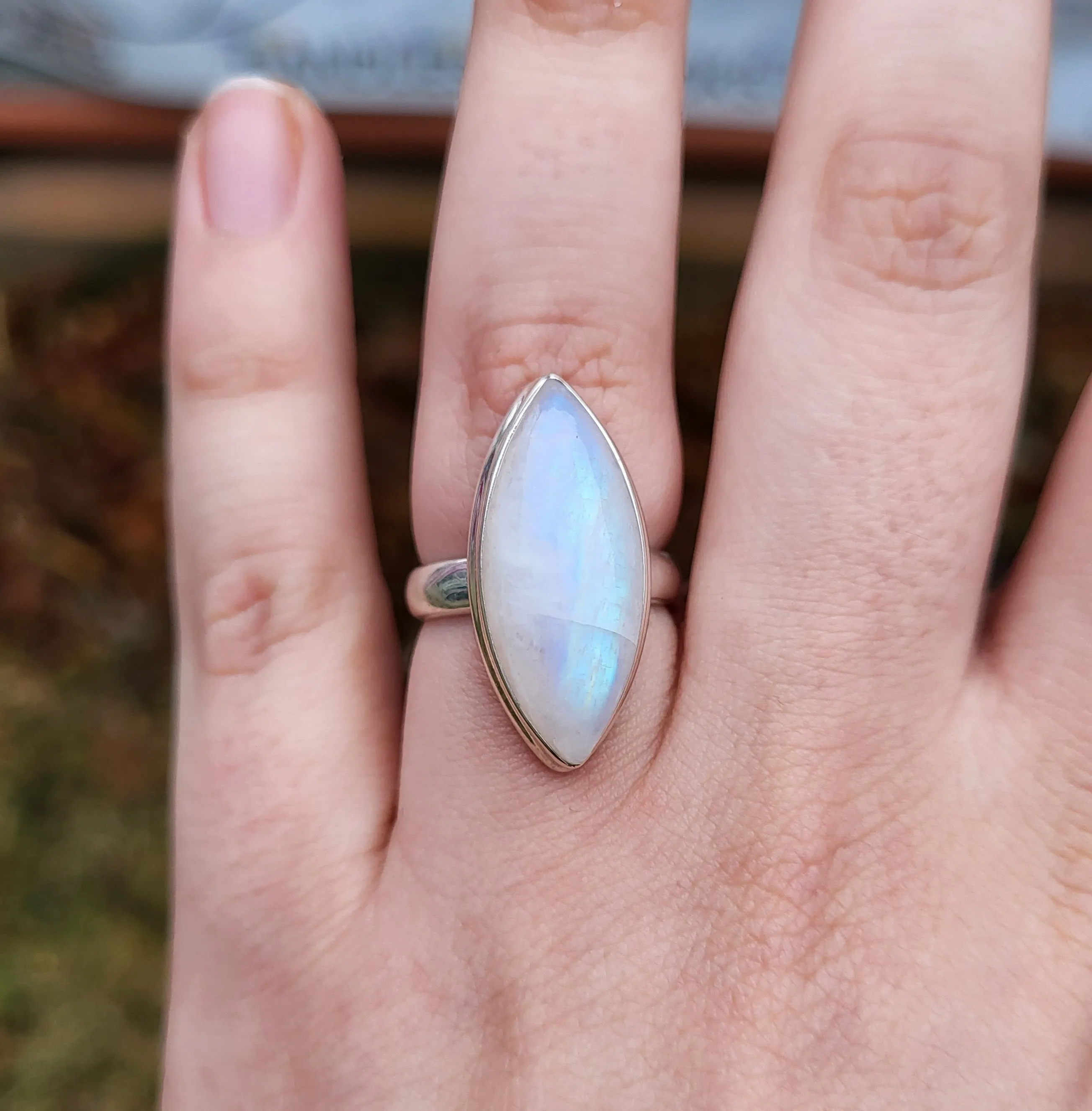 Simple Moonstone Rings