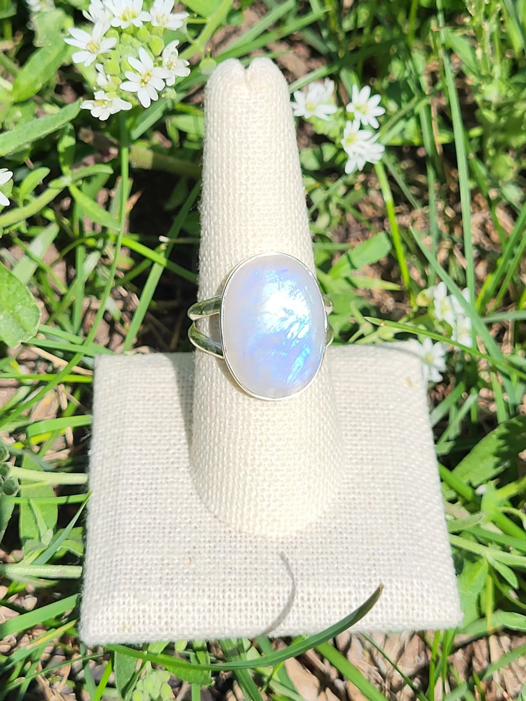 Simple Moonstone Rings