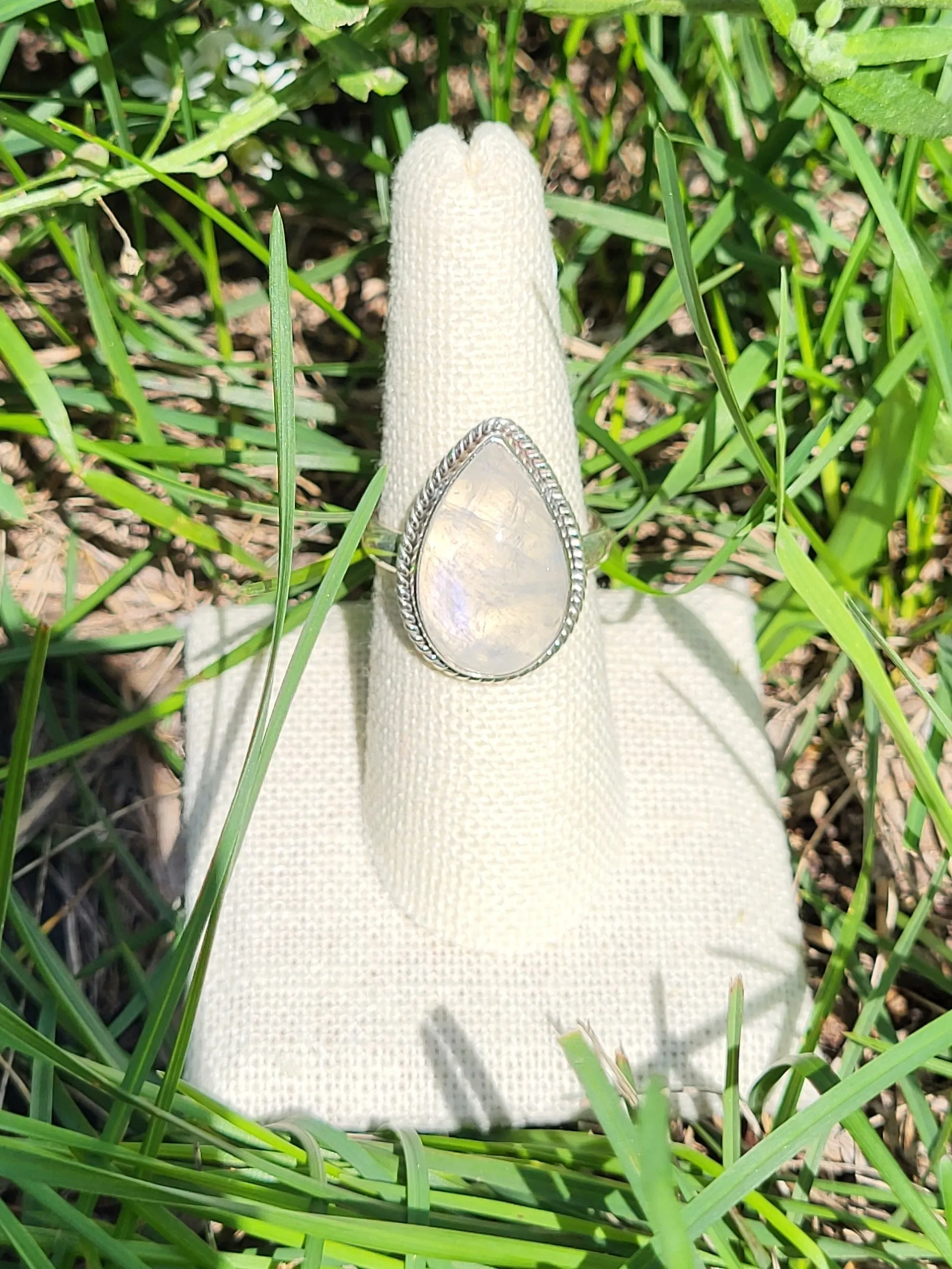 Simple Moonstone Rings