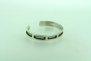 small hoopie cuff - sterling silver