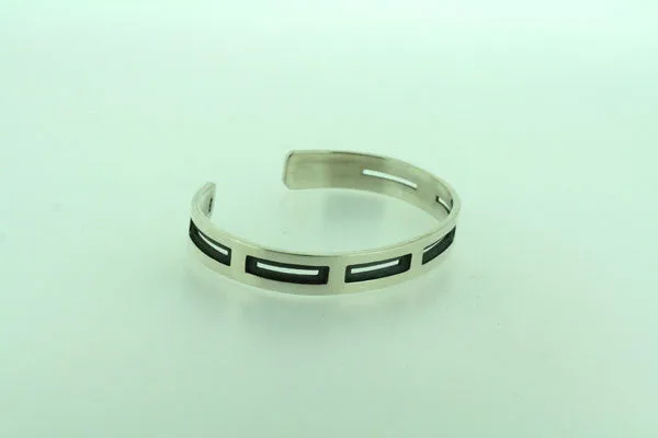 small hoopie cuff - sterling silver