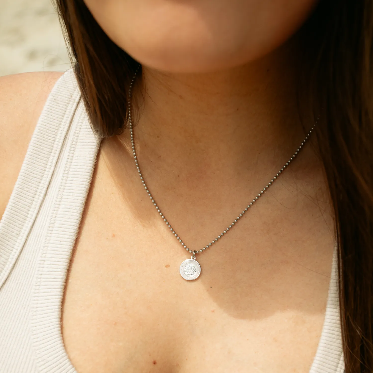 Small - Silver / Petal