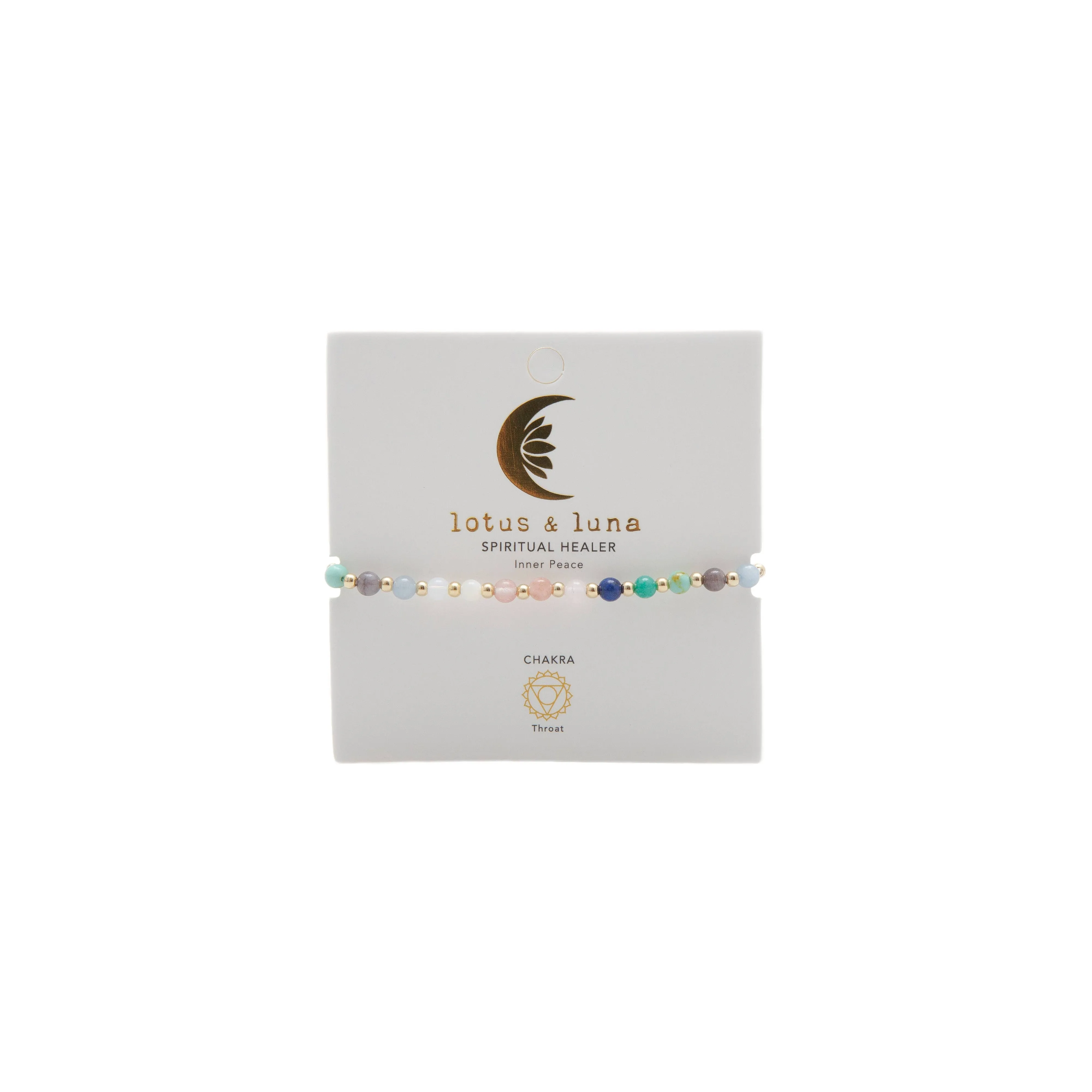 Spiritual Healer 4mm Beaded Bracelet (Gold)