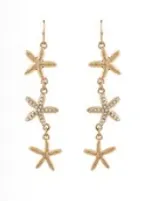 Starfish Chain Earrings