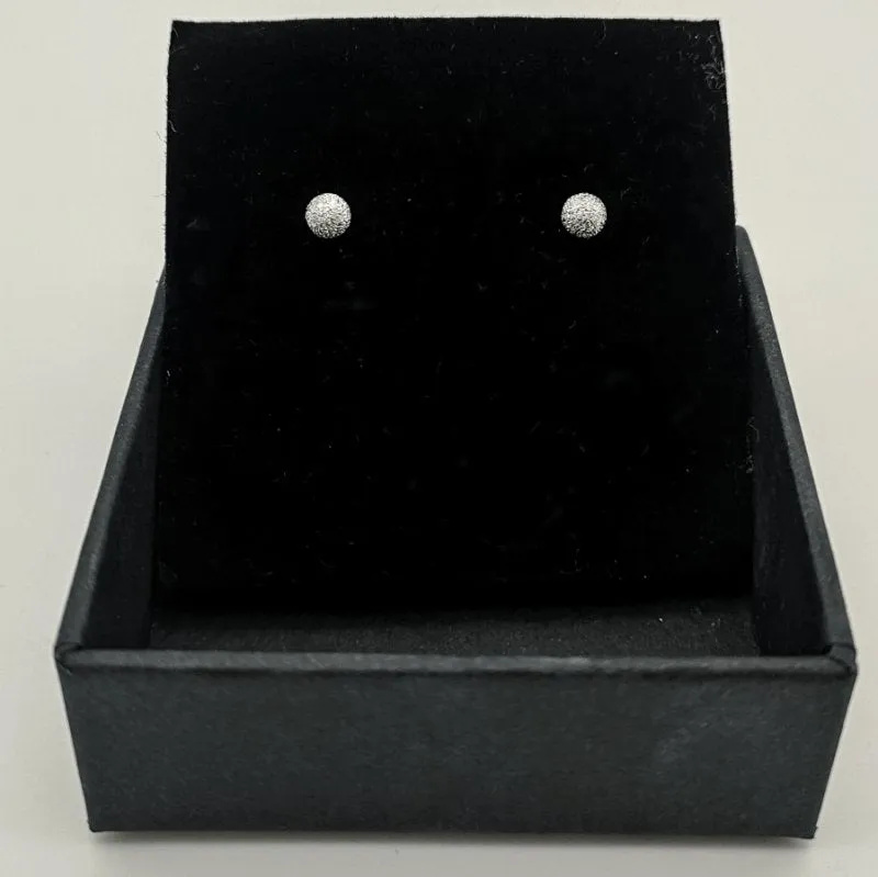 Sterling Silver 4mm Ball Stud Earrings