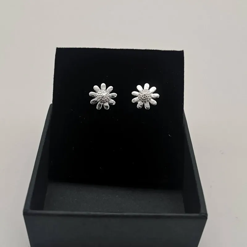 Sterling Silver Flower Stud Earrings
