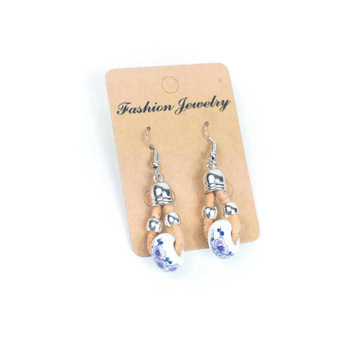 Stylish cork cord earrings ER-162-MIX-5