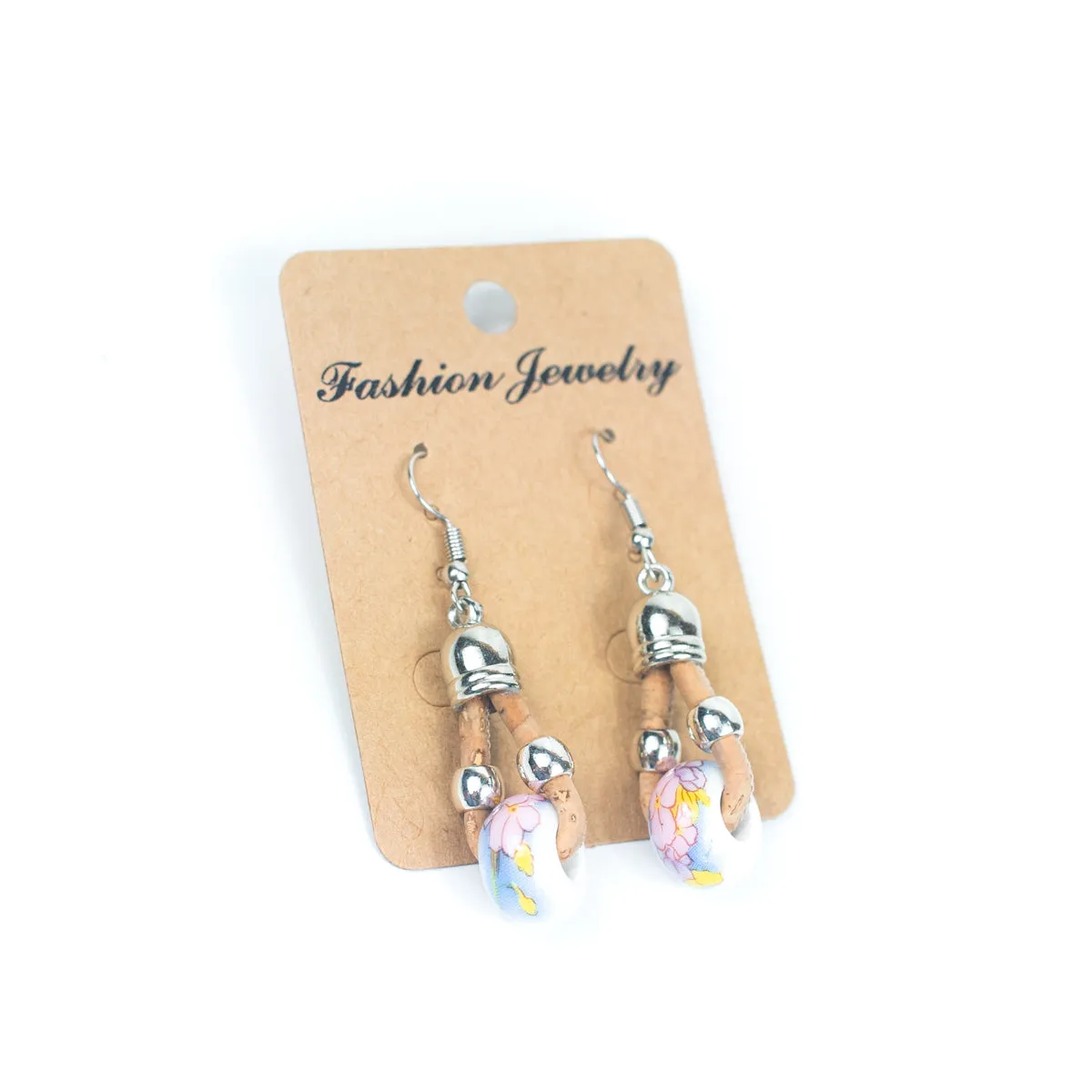 Stylish cork cord earrings ER-162-MIX-5