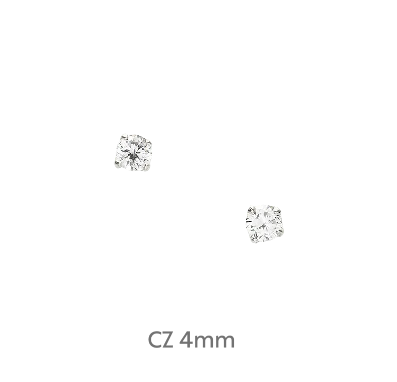 Stylish Sterling Silver Earring Studs and Boxed Bravo Card - Perfect for Congratulations Gift